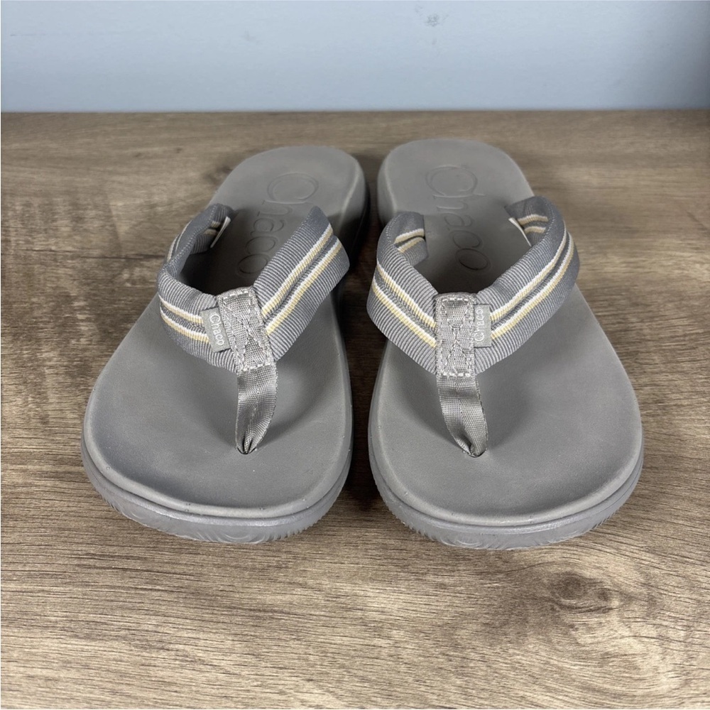 Chaco Men’s Chillos Flip Flops Sandals Gray Size 7 - Picture 4 of 9